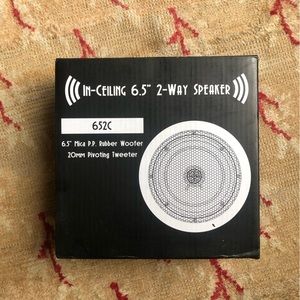 In ceiling 6.5” 2-way speaker